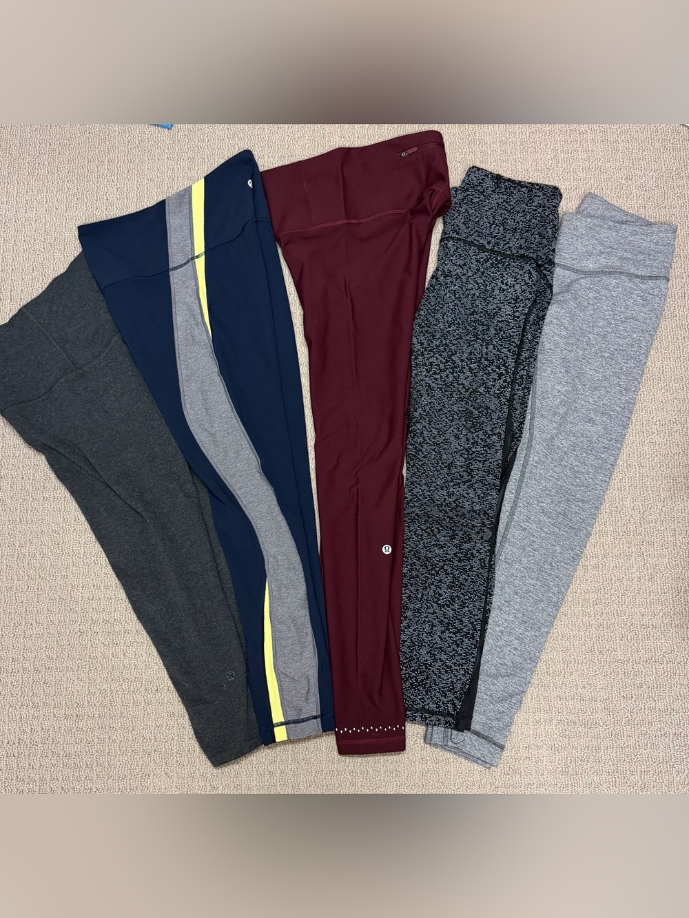 lululemon athletica Size 6 Athletic Leggings Bundle - 5 pairs